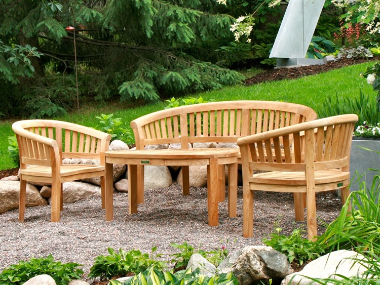 Anderson Teak Curve 4-Piece Conversation Set