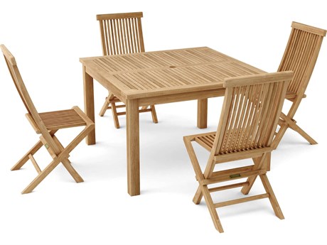 Anderson Teak Windsor Classic 5-Piece Folding Dining Chair