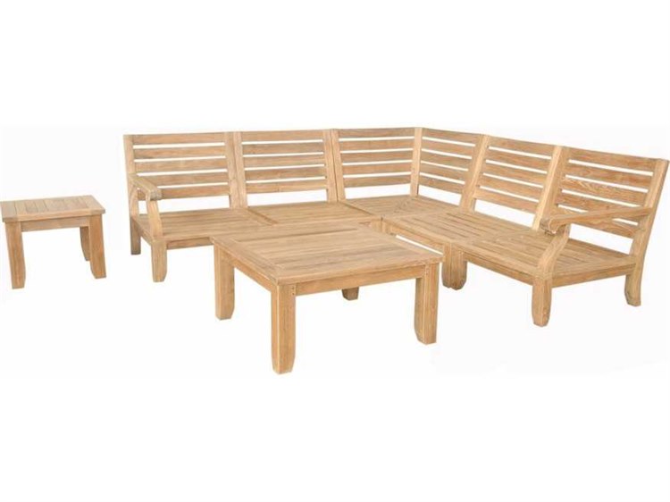 Anderson Teak Riviera Luxe 7-Piece Modular Set With Square Tables