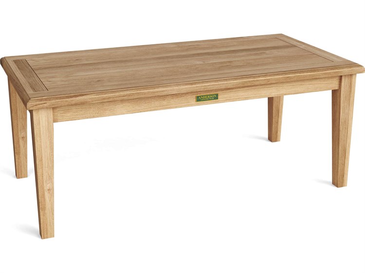 Anderson Teak Brianna Rectangular Outdoor Patio Coffee Table