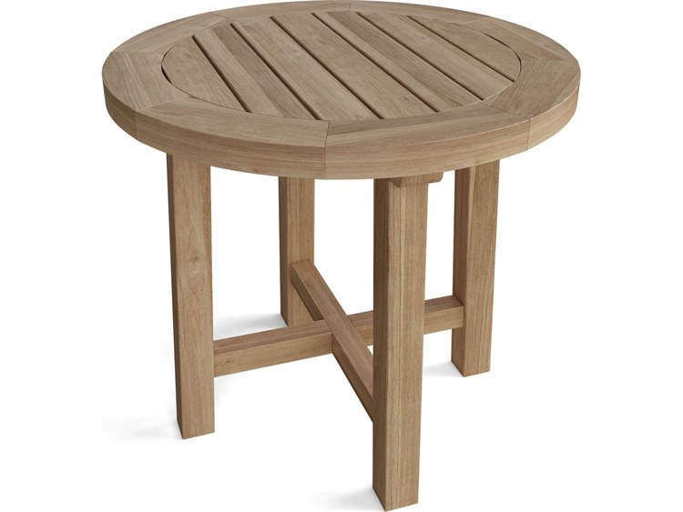 Anderson Teak Montage Natural Round End Table