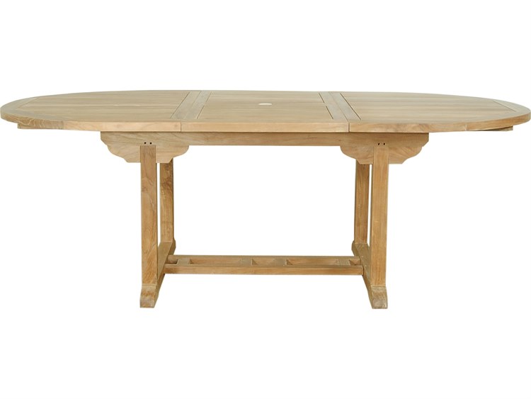 Anderson Teak Bahama 87'' Oval Extension Table Extra Thick Wood