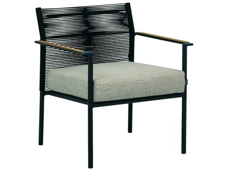 Alfresco Home Jakarta Black Deep Seating Patio Lounge Chair