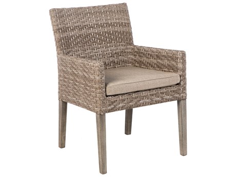 Alfresco Home Cornwall Vintage Wicker Outdoor Patio Dining Chair