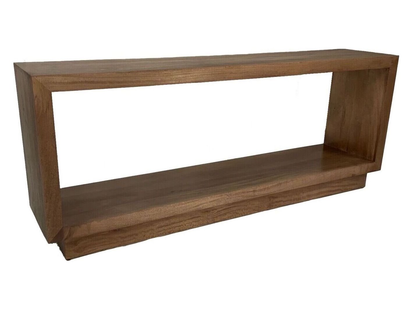 Alder & Tweed Chicago Solid Mango Wood Rectangular 84" Light Ash Finish Console Table