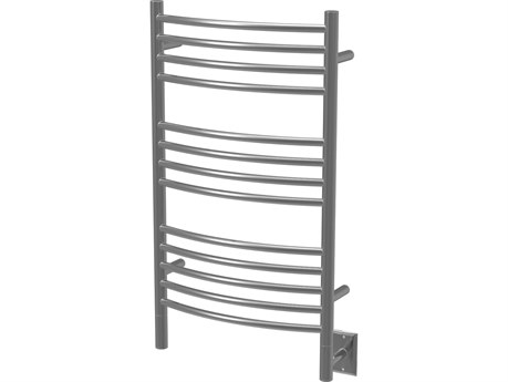 Amba Jeeves Brushed Curved 13-Bar Hardwired Towel Warmer