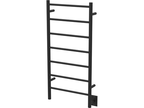 Amba Jeeves Matte Black 42" Straight Heated Towel Rack