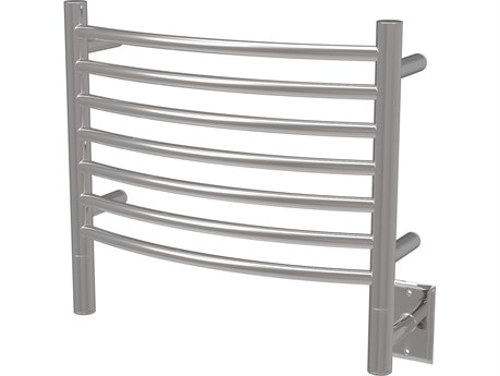 Amba Jeeves Polished Curved 7-Bar Hardwired Towel Warmer