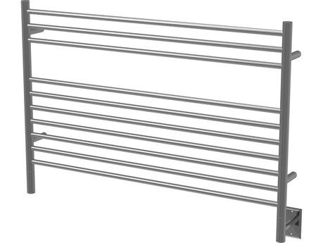 Amba Jeeves Brushed Straight 10-Bar Hardwired Towel Warmer
