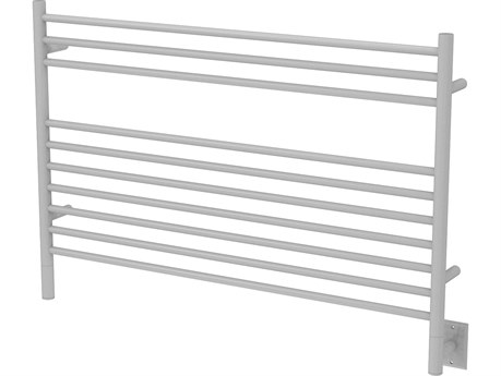 Amba Jeeves White Straight 10-Bar Hardwired Towel Warmer