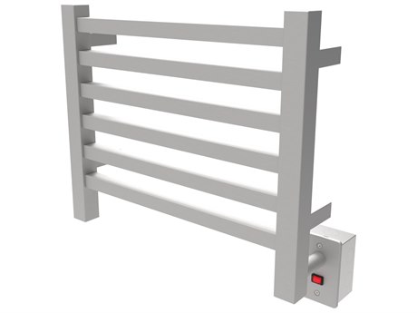 Amba Quadro Brushed Stainless 21" x 19" Heated Towel Rack