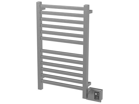 Amba Quadro Brushed Stainless 24" x 35" Heated Towel Rack