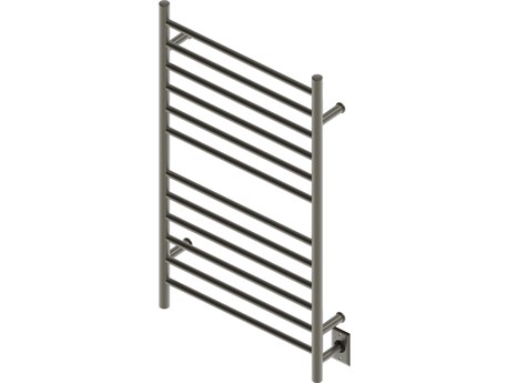 Amba Radiant Brushed Bronze Hardwired and Plug-In Combo Straight 12-Bar Towel Warmer
