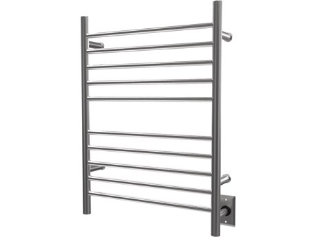Amba Radiant Brushed Stainless Radiant Hardwired Straight Heated Towel Rack