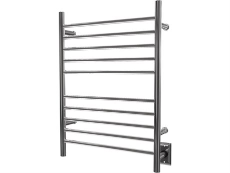 Amba Radiant Polished Stainless Radiant Hardwired Straight Heated Towel Rack