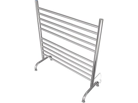 Amba Solo Polished 33" Freestanding 10-Bar Towel Warmer