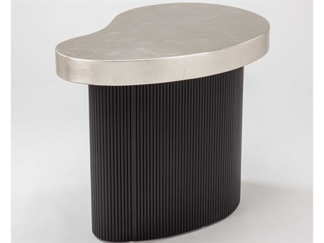 Artmax Wood Silverleaf Black End Table