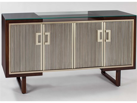 Artmax 68" Autumn Cherry Champagne Silverleaf Sideboard