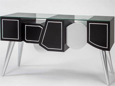 Artmax 60" Black Silver Sideboard