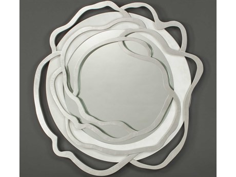 Artmax Frosty White Silver Wall Mirror