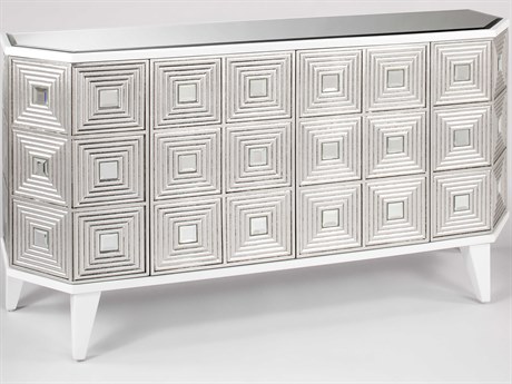 Artmax 65" White Silverleaf Sideboard