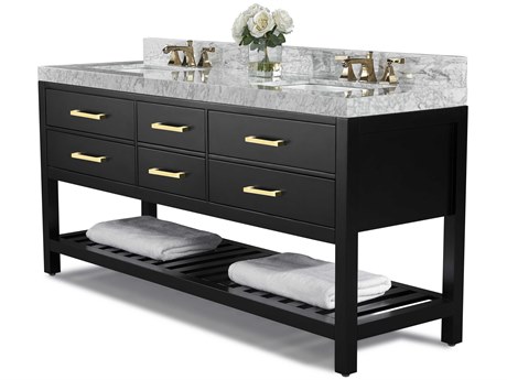Ancerre Designs Elizabeth Black Onyx 72" Vanity
