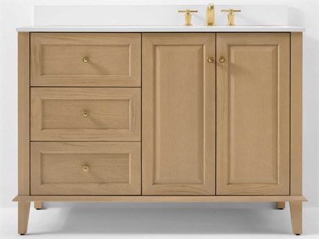 Ancerre Designs Hannah Oak 48" Right Basin Vanity