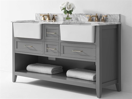 Ancerre Designs Hayley Sea Cloud Gray 60" Vanity