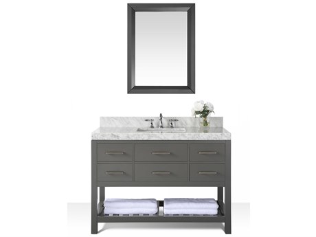 Ancerre Designs Elizabeth Sapphire Gray 48" Vanity with Mirror