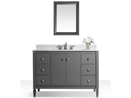 Ancerre Designs Kayleigh Sapphire Gray 48" Vanity with Mirror