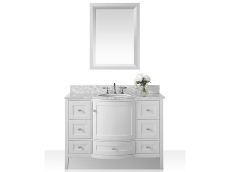 Ancerre Designs Lauren White 48" Vanity with Mirror
