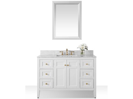 Ancerre Designs Maili White 48" Vanity with Mirror