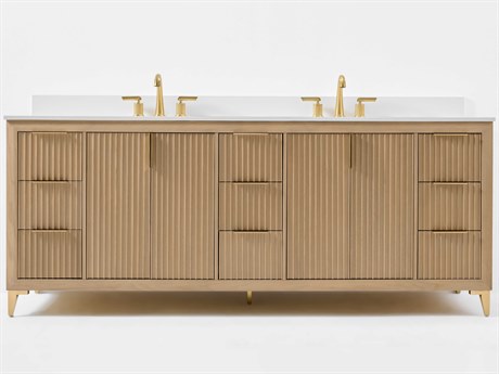 Ancerre Designs Turlington Oak 84" Vanity
