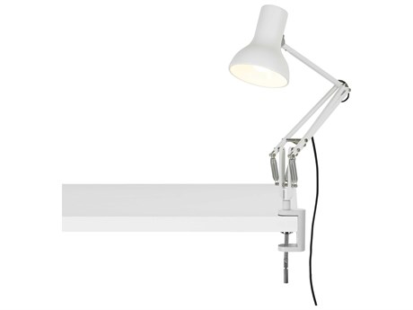 Anglepoise Type-75 Mini Alpine White Desk Lamp with Clamp