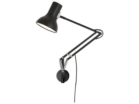 Anglepoise Type-75 Mini 1-Light Jet Black Swing Wall Sconce