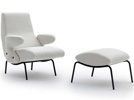 Arflex Delfino Chair and Ottoman Set