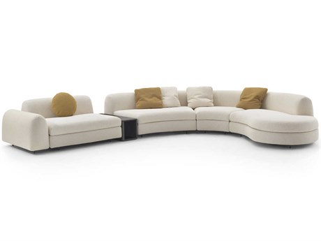 Arflex Edo Cream Upholstered Sectional Sofa