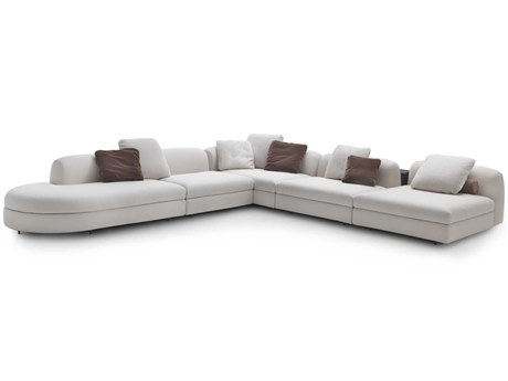 Arflex Edo Cream Upholstered Sectional Sofa