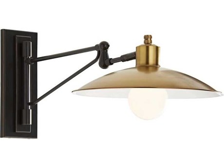 Arteriors Home Nox 1-Light Bronze Antique Brass Swing Wall Sconce