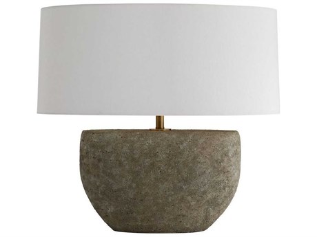 Arteriors Home Odessa Fossil Antique Brass Gray Buffet Lamp