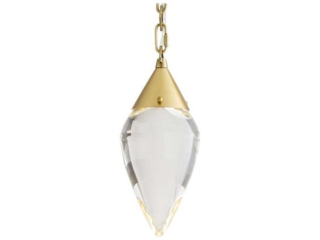 Arteriors Home Berkley 1-Light Antique Brass Geometric Mini Pendant