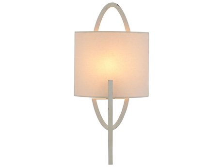Arteriors Home Obra 1-Light White Gesso Wall Sconce
