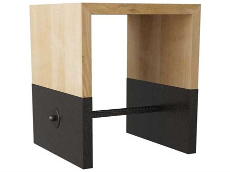 Arteriors Home Lyle Rectangular Wood Bronze End Table
