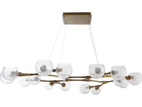 Arteriors Home Mahowald 16-Light Antique Brass Globe Chandelier
