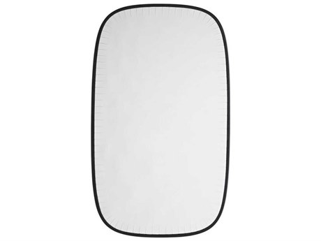 Arteriors Home Cut Black Rectangular Wall Mirror