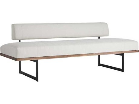Arteriors Home Tuck Bone Jacobean White Upholstered Accent Bench