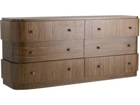 Arteriors Home Jacques 6-Drawers Brown Double Dresser