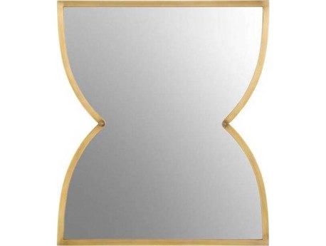 Arteriors Home Jocelyn Antique Brass Plain Gold Wall Mirror