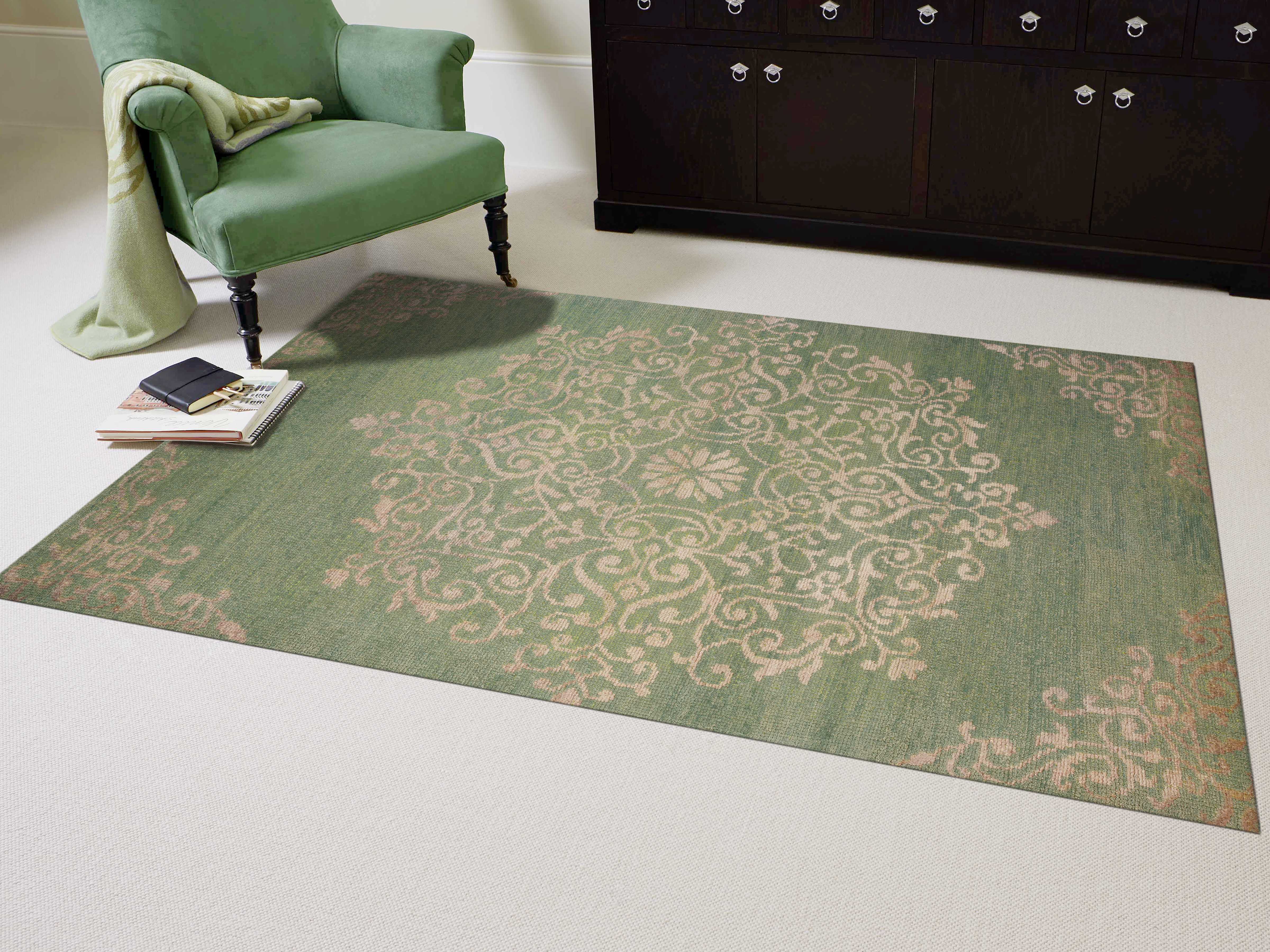 Amer Rugs Kimaya Grass Green Rectangular Area Rug ARKIM33G