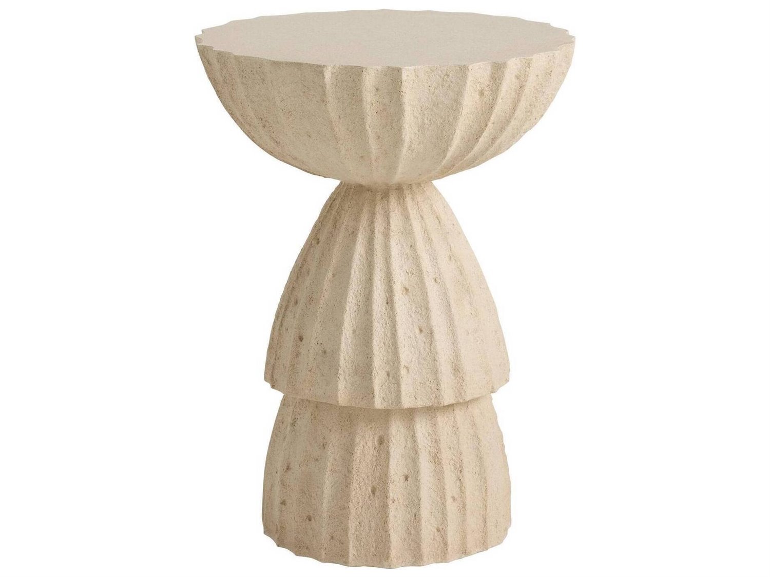 Arteriors Outdoor Nereo Neutral Concrete Round End Table